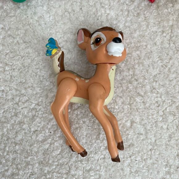 6 Vintage Classic Disney Figures 80s 90s 3 Dwarves Dalmatian Cruella Bambi - Picture 3 of 10